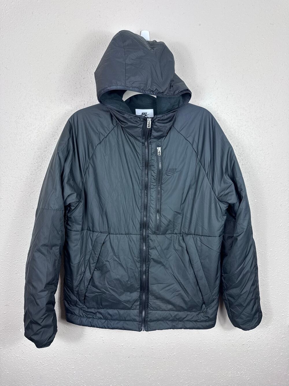 Men's Nike Sportwear Therma-Fit Legacgy Hooded Puffer Jacket Size Medium